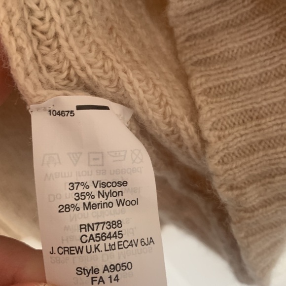 JCrew Merino Wool, Viscose, & Nylon Elbow Patch Sweater - Picture 3 of 4